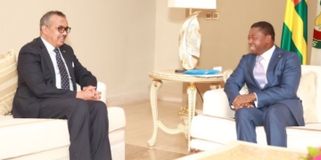 Dr Tedros Ghebrejesus reçu par Faure Gnassingbé