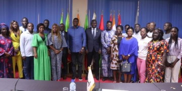 Des journalistes de la sous-région reçus par le Président de la Commission de l’Uemoa ,M. Abdoulaye DIOP
