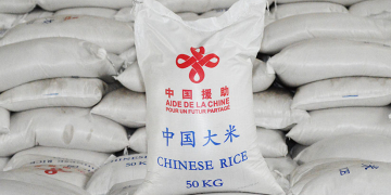 Un don de 1741 tonnes de riz de la Chine au Togo