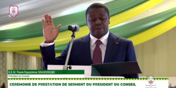 Faure Gnassingbé jure solennellement : « de respecter et de défendre la Constitution que la République togolaise s’est librement donnée »