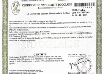 Certificat de nationalité : le gouvernement n’organise aucune audience foraine gratuite