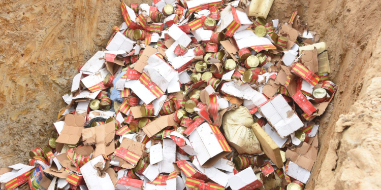 Togo : plus de 16 tonnes de produits périmés et illicites détruites